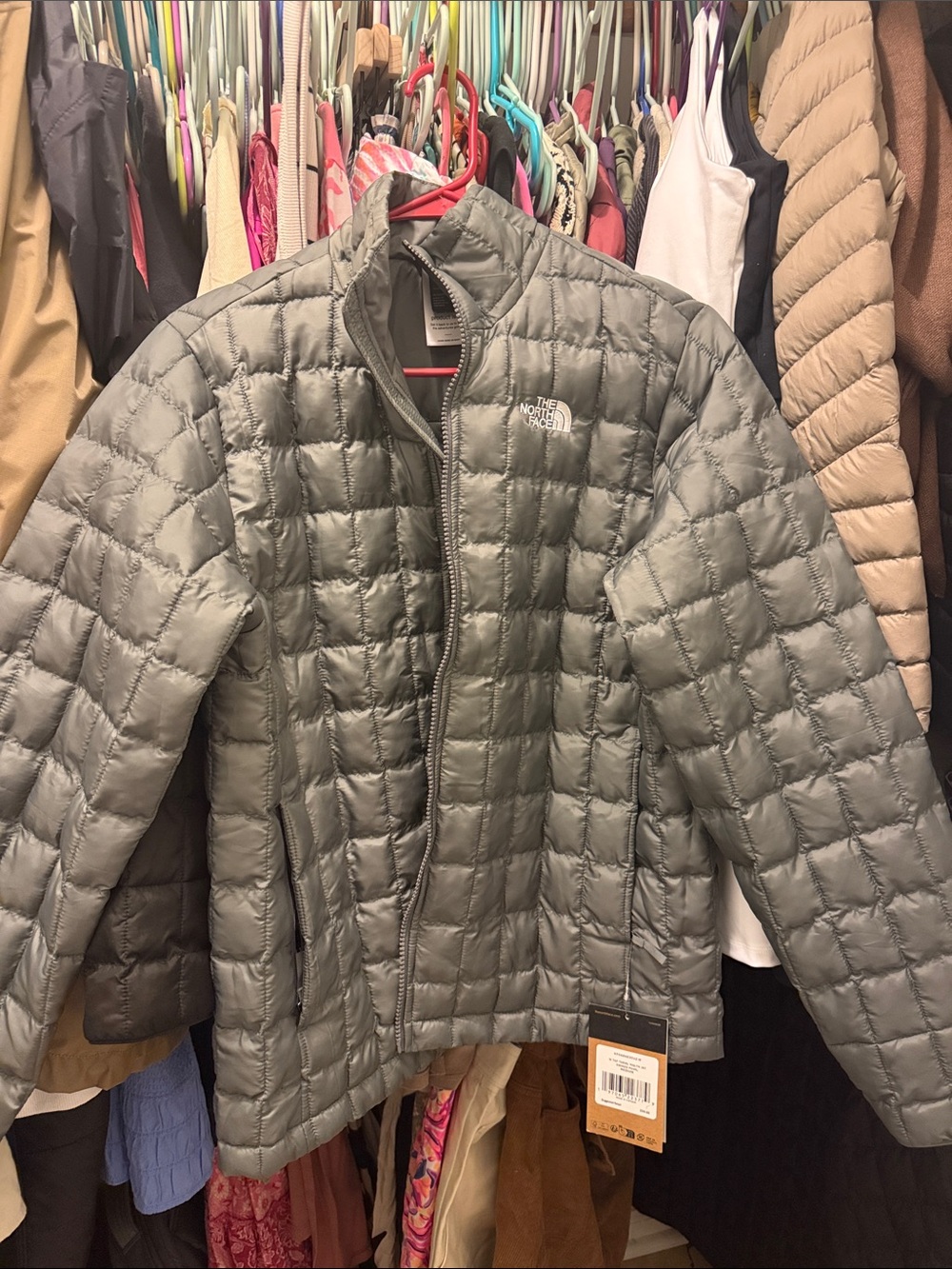 The North Face Women's Quilted Jacket in Olive Green